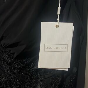Black Mac Duggal elegant formal dress